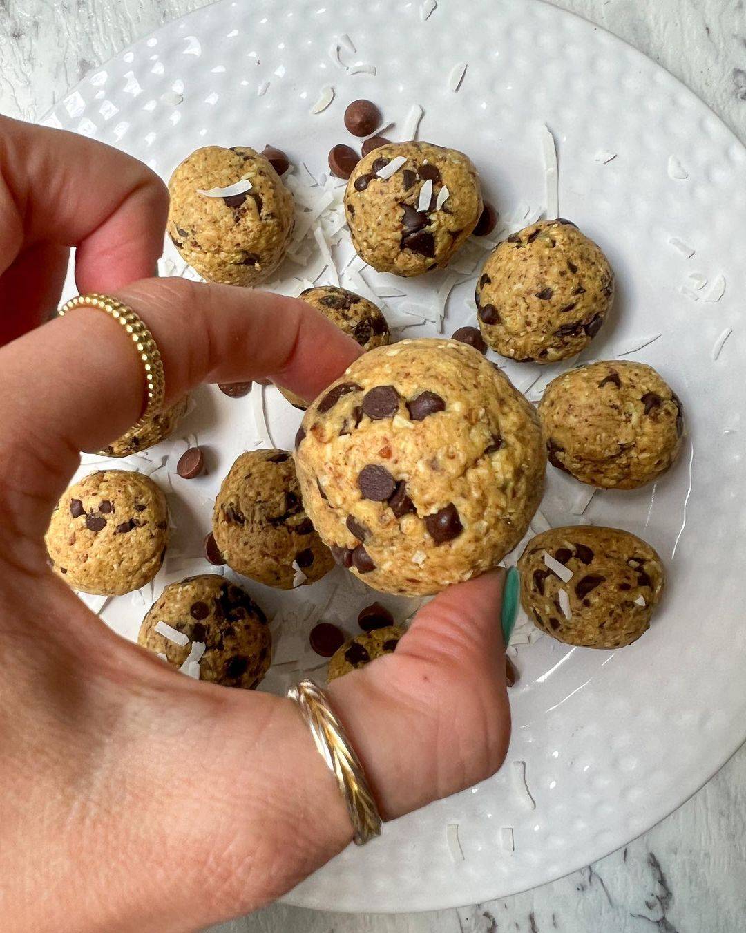 Choc Chip, Coconut and Almond Bliss Balls