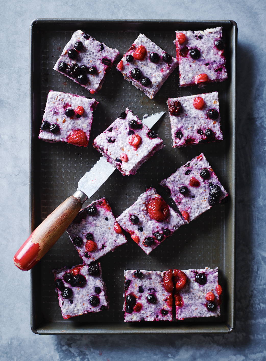 Chia and Berry Slab